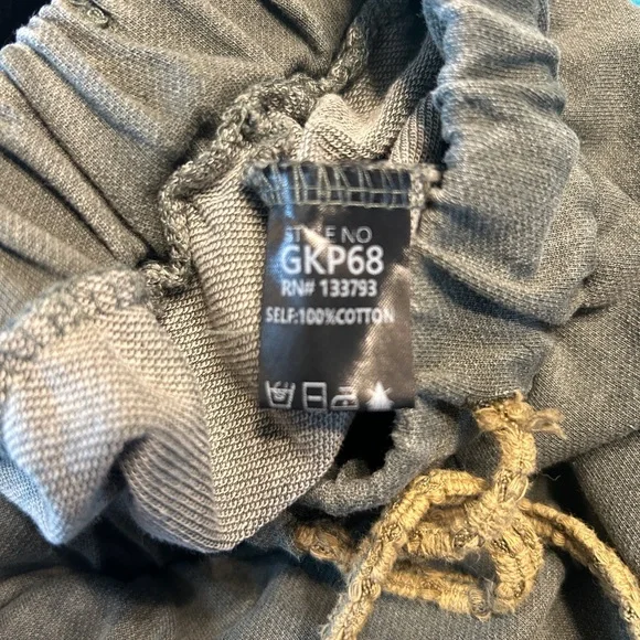 POL Wide-leg mixed thermal and French terry knit pant NWOT - Picture 4 of 4